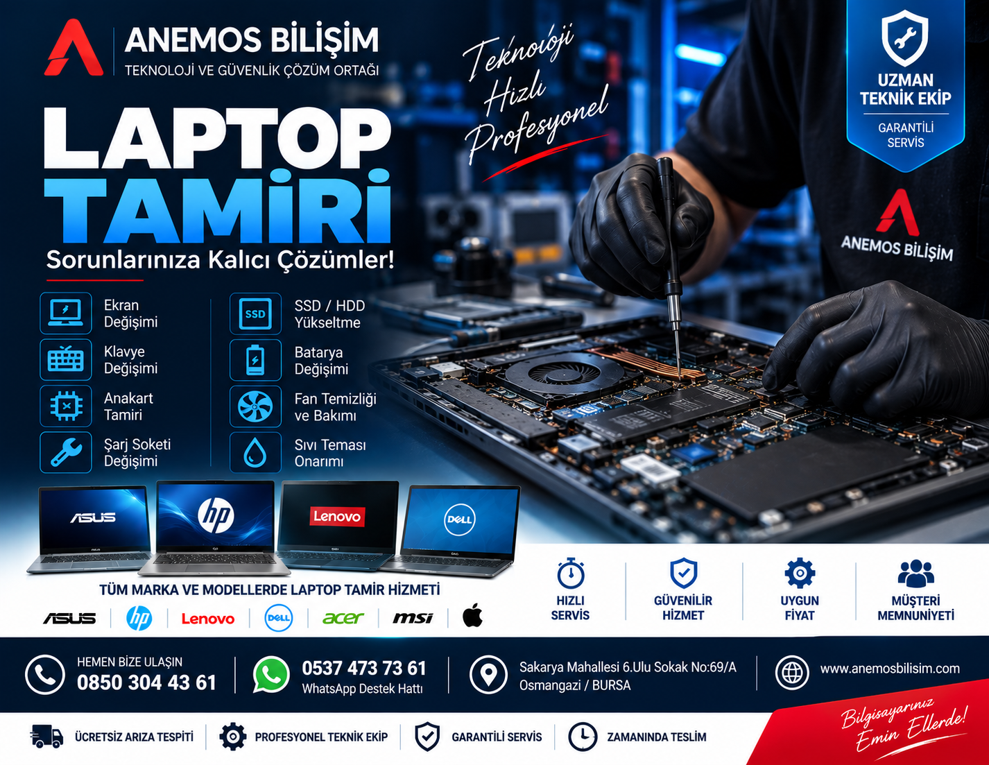 Bursa Laptop  Tamiri