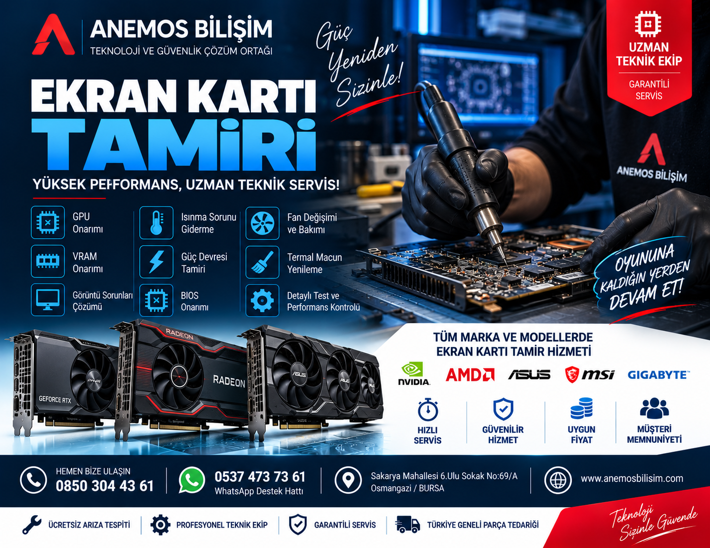 Bursa Ekran Kartı Tamiri