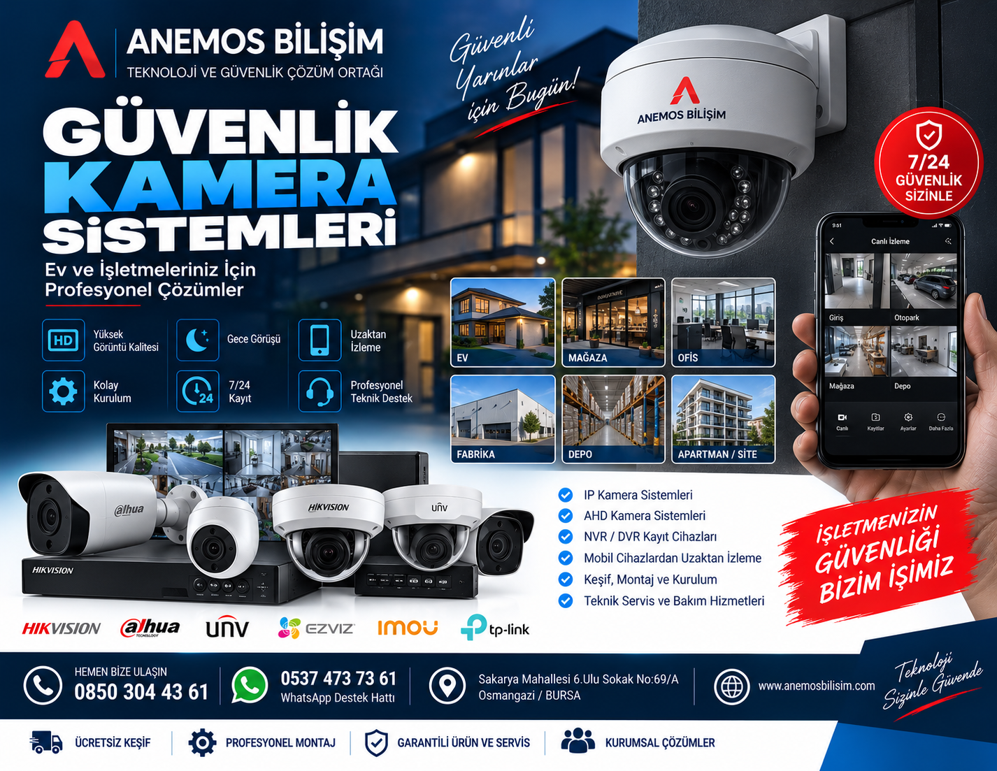 Bursa Güvenlik Kamera Sistemleri